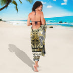 Aotearoa Iwi Ngati Whatua Sarong Maori Wharenui House Tribal Pattern