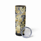 Aotearoa Iwi Ngati Whatua Skinny Tumbler Maori Wharenui House Tribal Pattern