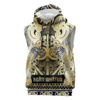 Aotearoa Iwi Ngati Whatua Sleeveless Hoodie Maori Wharenui House Tribal Pattern