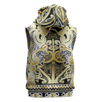 Aotearoa Iwi Ngati Whatua Sleeveless Zip Hoodie Maori Wharenui House Tribal Pattern