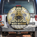 Aotearoa Iwi Ngati Whatua Spare Tire Cover Maori Wharenui House Tribal Pattern