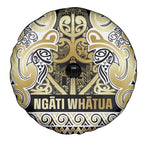 Aotearoa Iwi Ngati Whatua Spare Tire Cover Maori Wharenui House Tribal Pattern