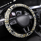 Aotearoa Iwi Ngati Whatua Steering Wheel Cover Maori Wharenui House Tribal Pattern