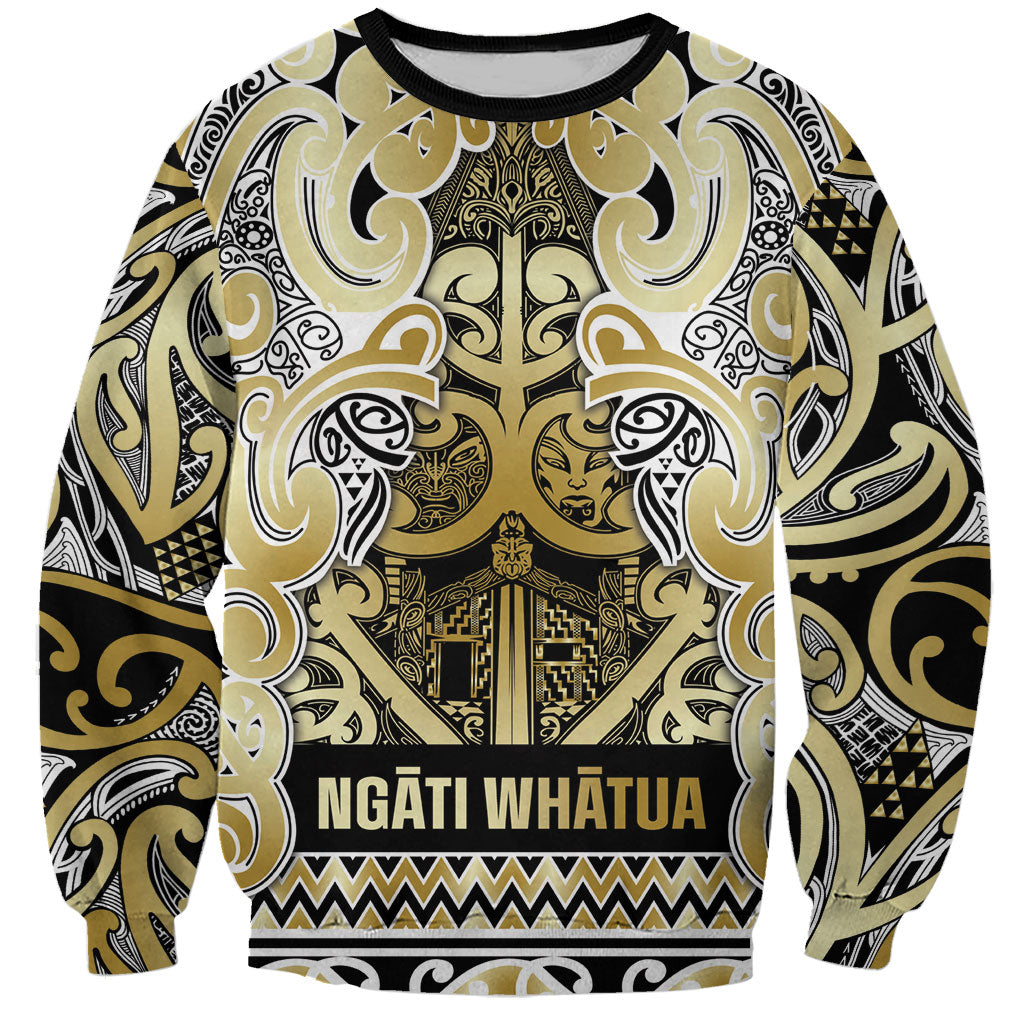 Aotearoa Iwi Ngati Whatua Sweatshirt Maori Wharenui House Tribal Pattern