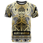 Aotearoa Iwi Ngati Whatua T Shirt Maori Wharenui House Tribal Pattern