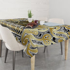 Aotearoa Iwi Ngati Whatua Tablecloth Maori Wharenui House Tribal Pattern