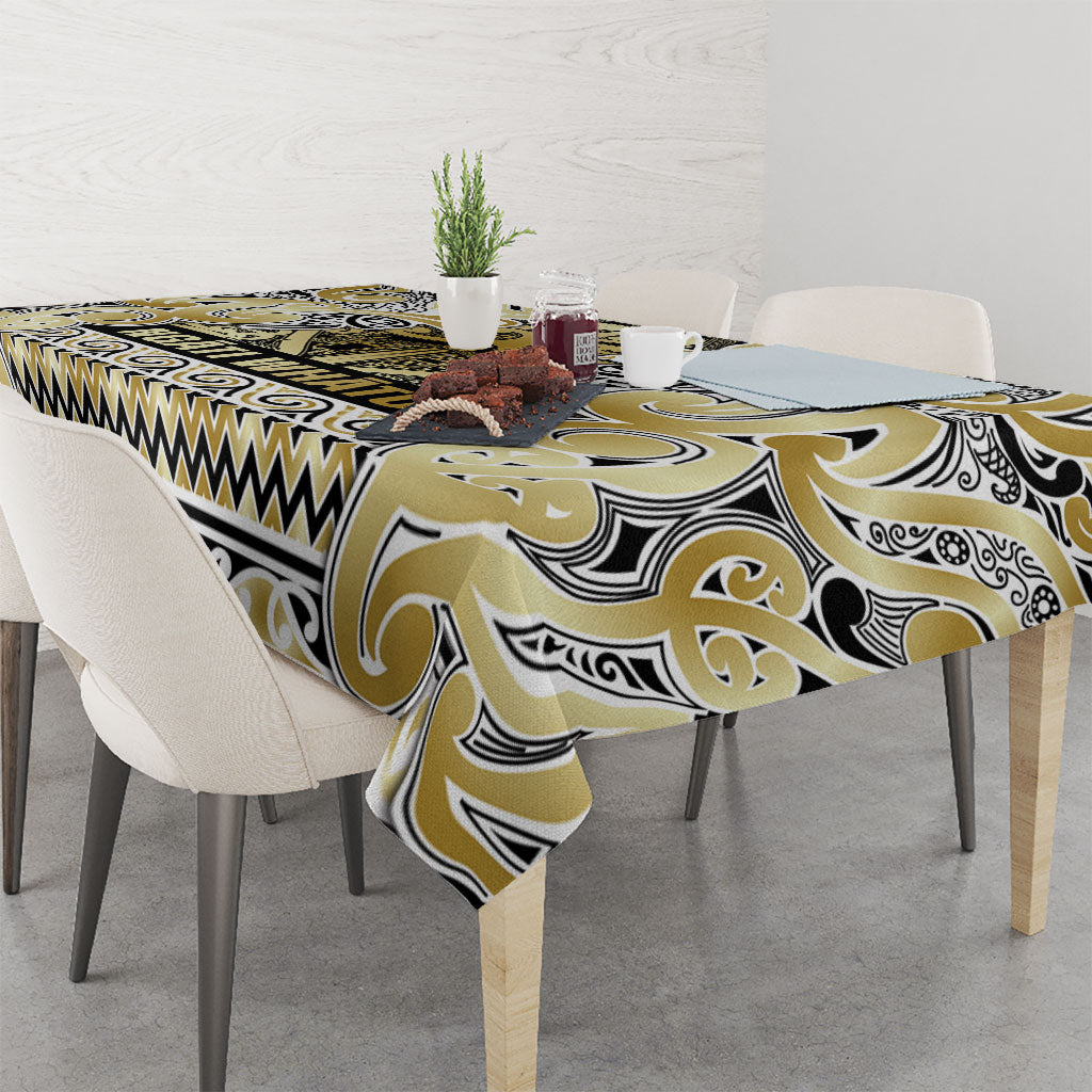 Aotearoa Iwi Ngati Whatua Tablecloth Maori Wharenui House Tribal Pattern