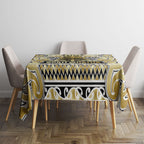 Aotearoa Iwi Ngati Whatua Tablecloth Maori Wharenui House Tribal Pattern