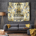 Aotearoa Iwi Ngati Whatua Tapestry Maori Wharenui House Tribal Pattern