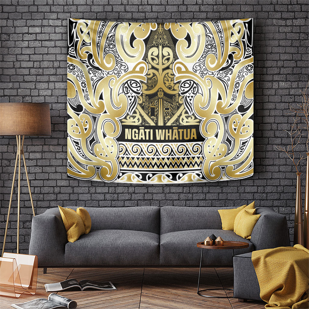 Aotearoa Iwi Ngati Whatua Tapestry Maori Wharenui House Tribal Pattern