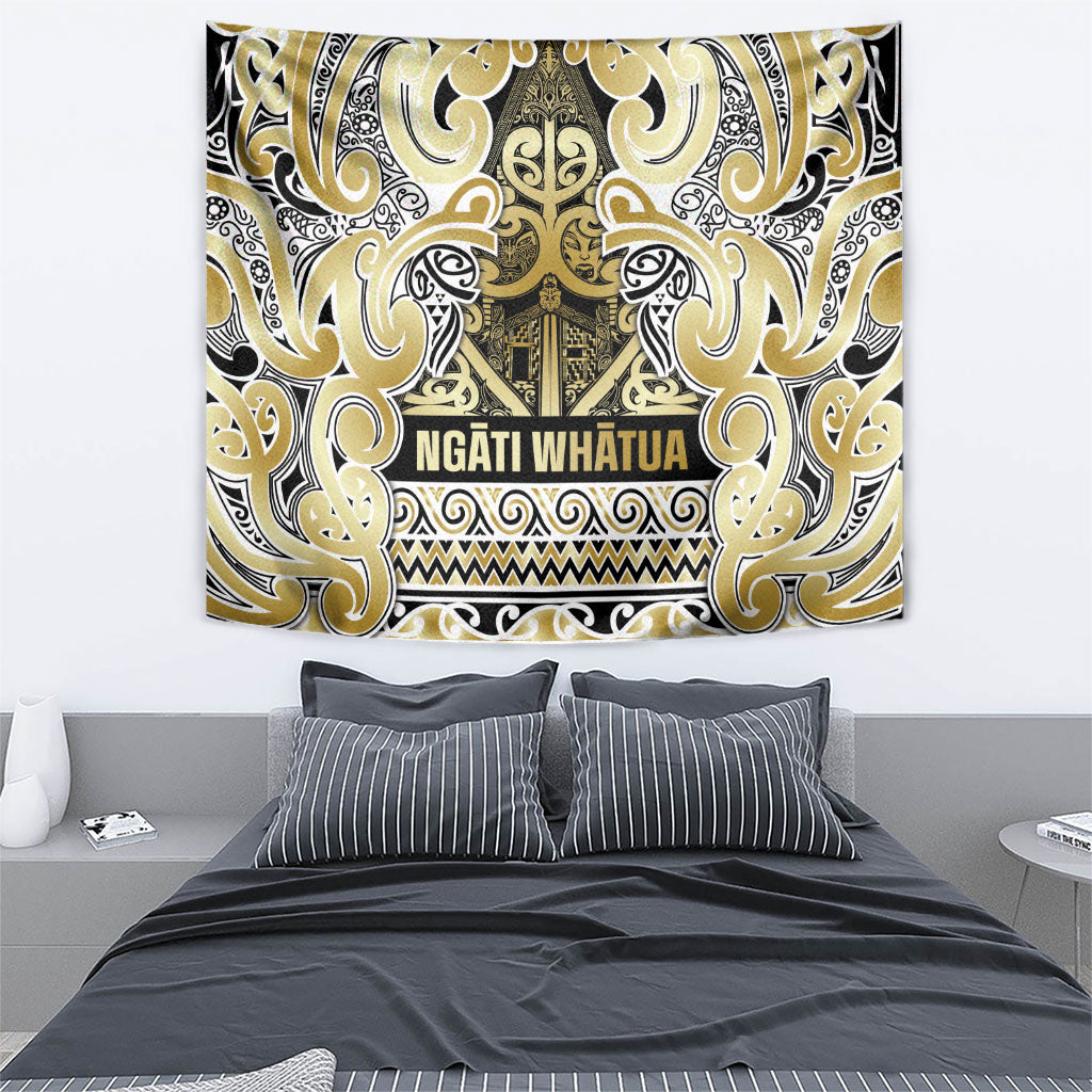 Aotearoa Iwi Ngati Whatua Tapestry Maori Wharenui House Tribal Pattern