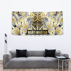 Aotearoa Iwi Ngati Whatua Tapestry Maori Wharenui House Tribal Pattern