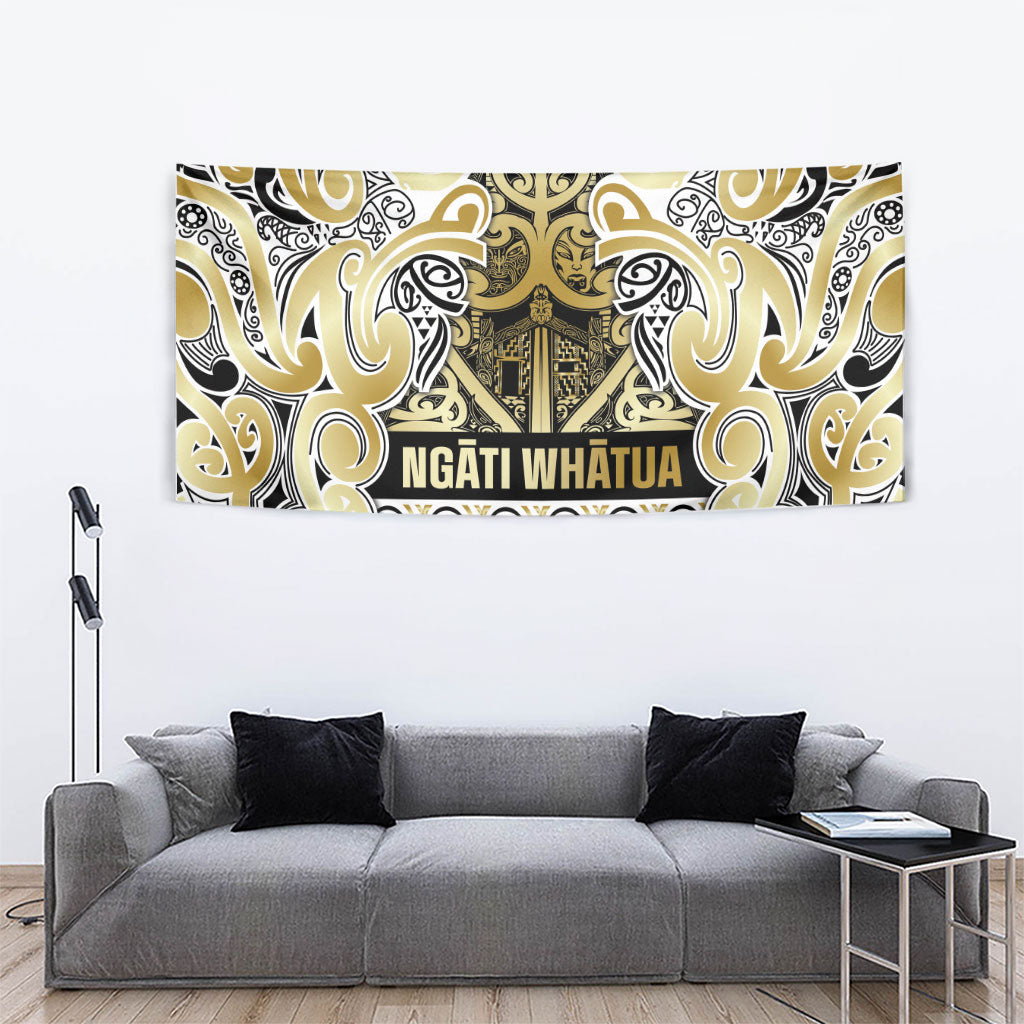 Aotearoa Iwi Ngati Whatua Tapestry Maori Wharenui House Tribal Pattern