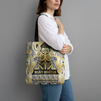 Aotearoa Iwi Ngati Whatua Tote Bag Maori Wharenui House Tribal Pattern
