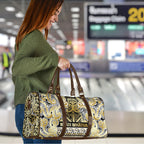 Aotearoa Iwi Ngati Whatua Travel Bag Maori Wharenui House Tribal Pattern