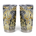 Aotearoa Iwi Ngati Whatua Tumbler Cup Maori Wharenui House Tribal Pattern