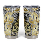 Aotearoa Iwi Ngati Whatua Tumbler Cup Maori Wharenui House Tribal Pattern