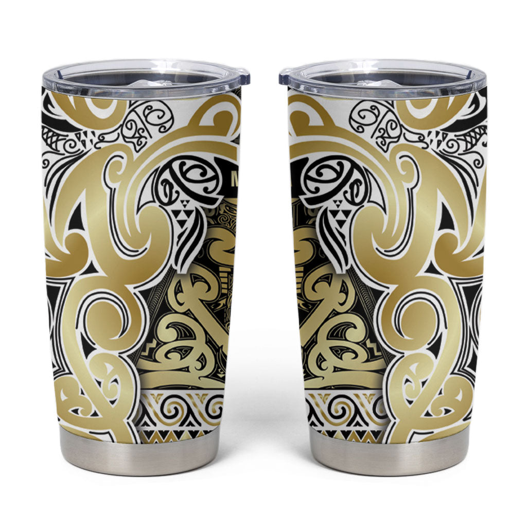 Aotearoa Iwi Ngati Whatua Tumbler Cup Maori Wharenui House Tribal Pattern