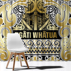 Aotearoa Iwi Ngati Whatua Window Curtain Maori Wharenui House Tribal Pattern