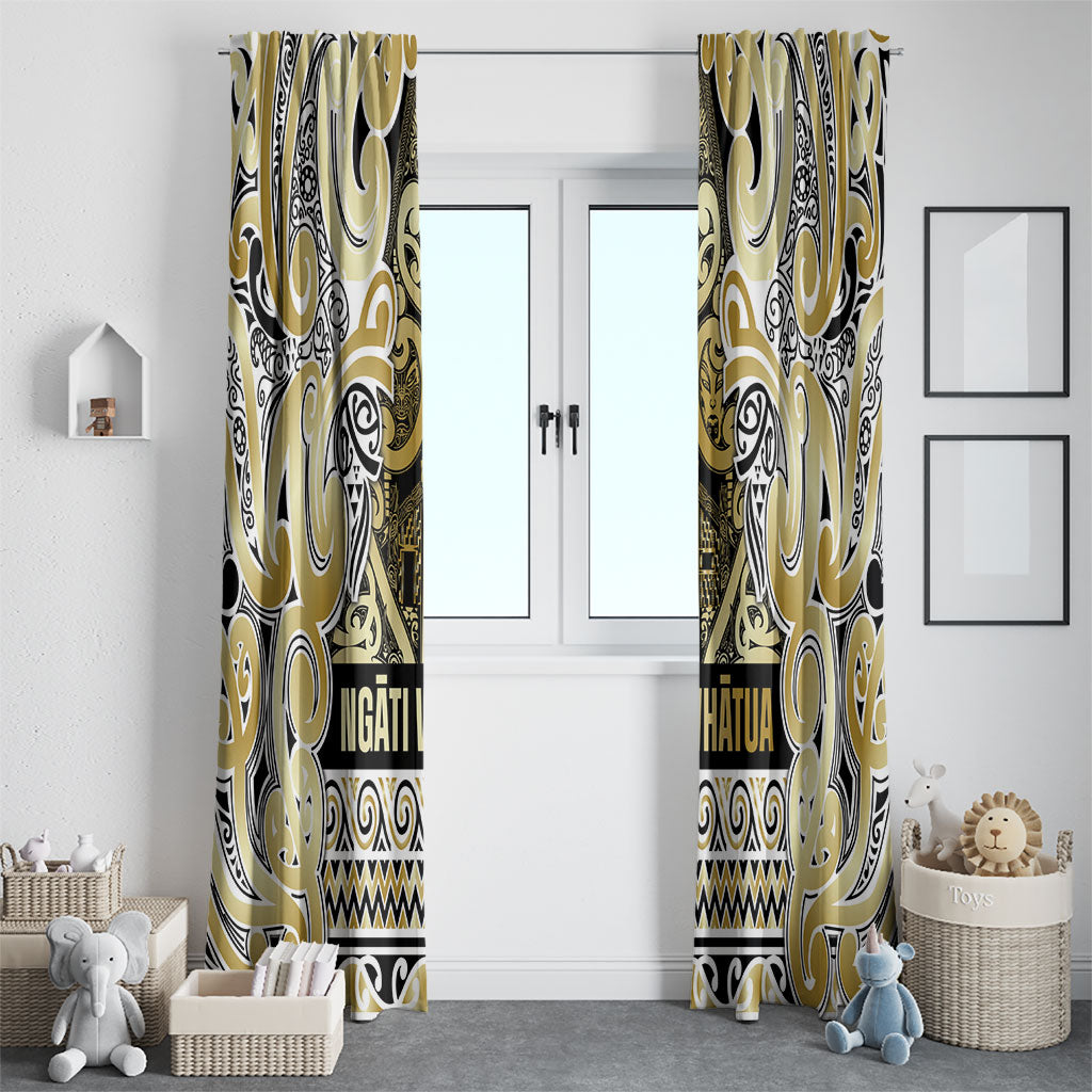Aotearoa Iwi Ngati Whatua Window Curtain Maori Wharenui House Tribal Pattern