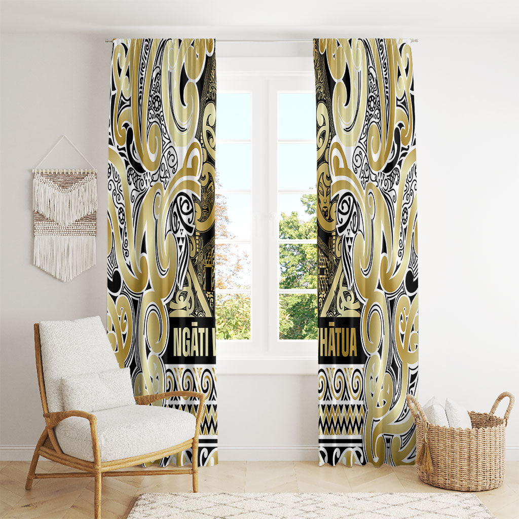 Aotearoa Iwi Ngati Whatua Window Curtain Maori Wharenui House Tribal Pattern