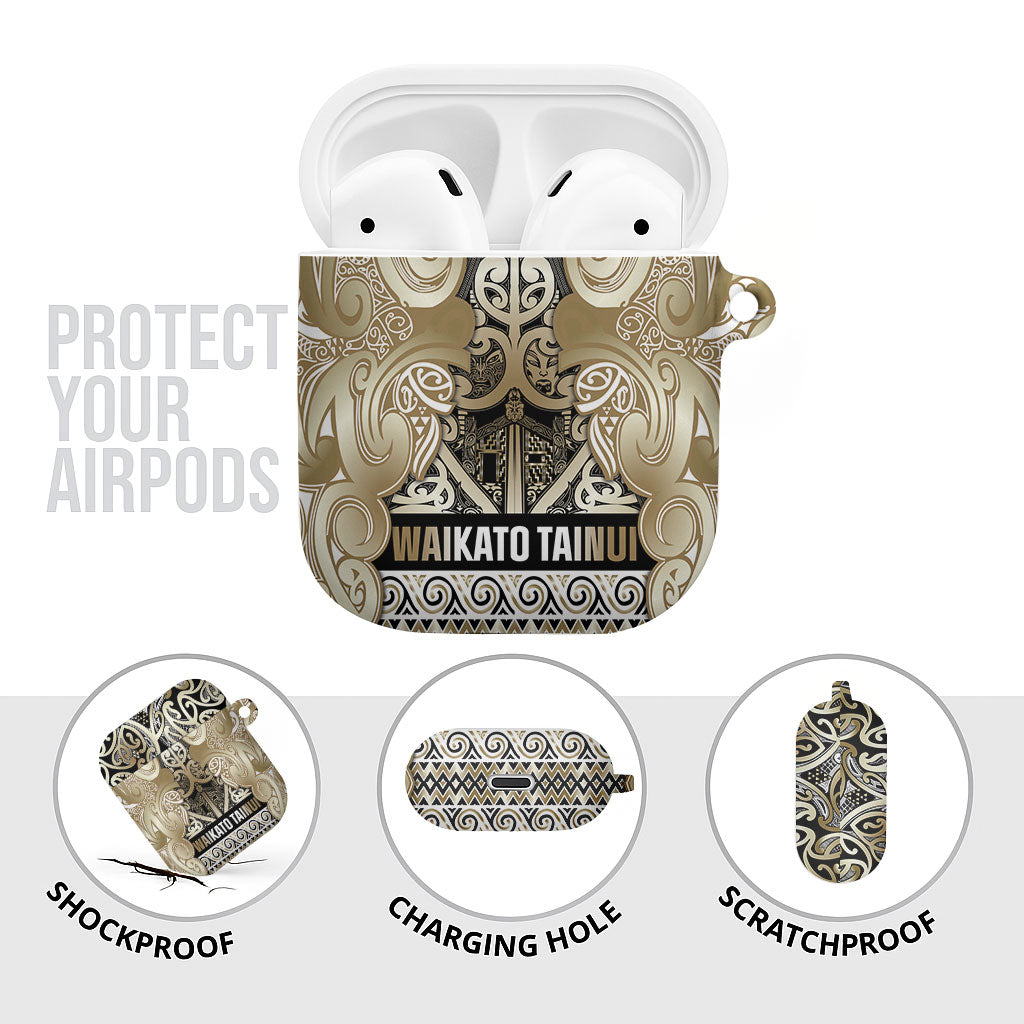 Aotearoa Iwi Waikato Tainui AirPods Case Maori Wharenui House Tribal Pattern