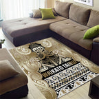 Aotearoa Iwi Waikato Tainui Area Rug Maori Wharenui House Tribal Pattern
