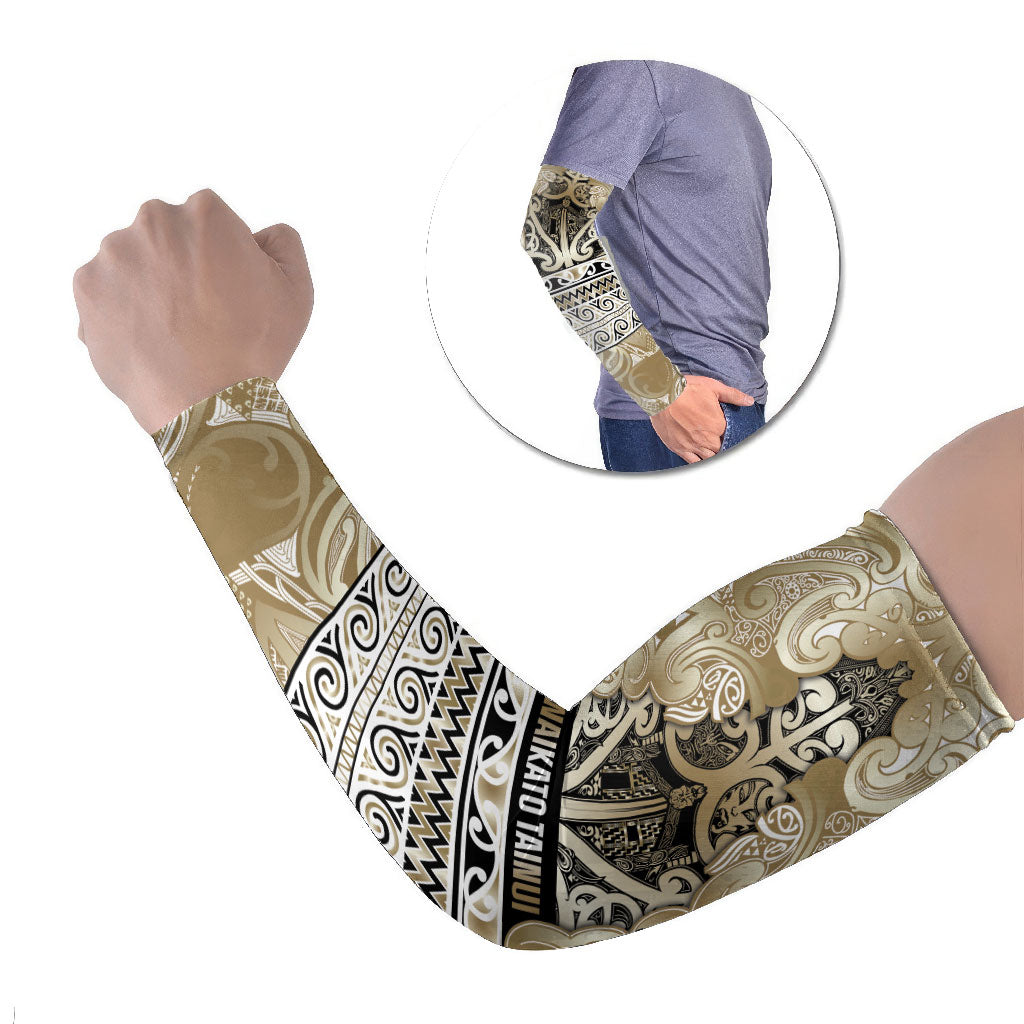 Aotearoa Iwi Waikato Tainui Arm Sleeves Maori Wharenui House Tribal Pattern