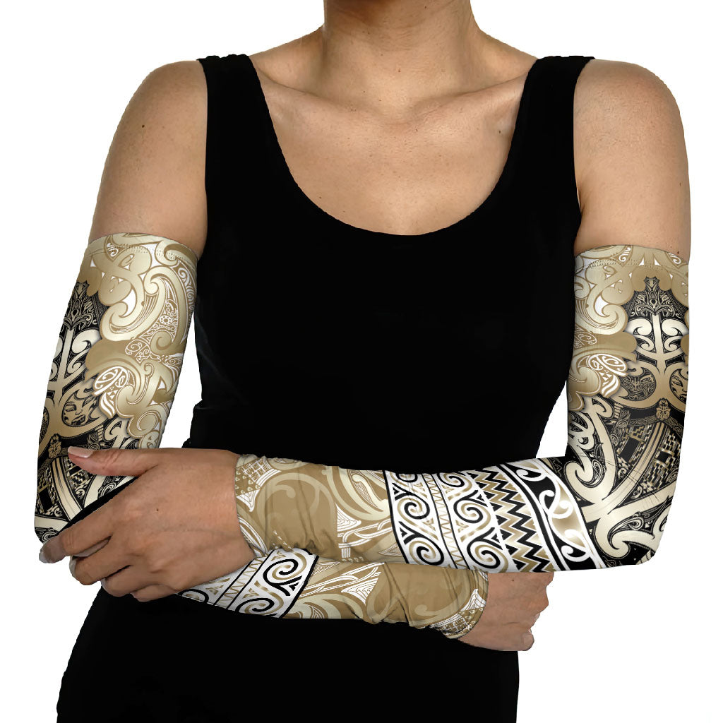 Aotearoa Iwi Waikato Tainui Arm Sleeves Maori Wharenui House Tribal Pattern
