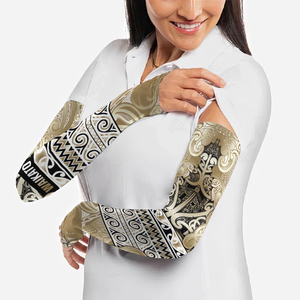 Aotearoa Iwi Waikato Tainui Arm Sleeves Maori Wharenui House Tribal Pattern
