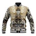 Aotearoa Iwi Waikato Tainui Baseball Jacket Maori Wharenui House Tribal Pattern