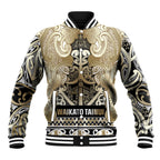 Aotearoa Iwi Waikato Tainui Baseball Jacket Maori Wharenui House Tribal Pattern