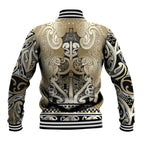 Aotearoa Iwi Waikato Tainui Baseball Jacket Maori Wharenui House Tribal Pattern