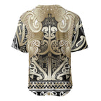 Aotearoa Iwi Waikato Tainui Baseball Jersey Maori Wharenui House Tribal Pattern