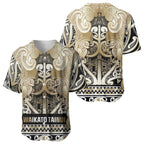 Aotearoa Iwi Waikato Tainui Baseball Jersey Maori Wharenui House Tribal Pattern