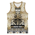 Aotearoa Iwi Waikato Tainui Basketball Jersey Maori Wharenui House Tribal Pattern