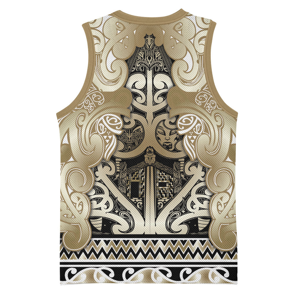 Aotearoa Iwi Waikato Tainui Basketball Jersey Maori Wharenui House Tribal Pattern