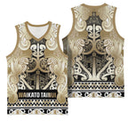 Aotearoa Iwi Waikato Tainui Basketball Jersey Maori Wharenui House Tribal Pattern