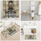 Aotearoa Iwi Waikato Tainui Bathroom Set Maori Wharenui House Tribal Pattern