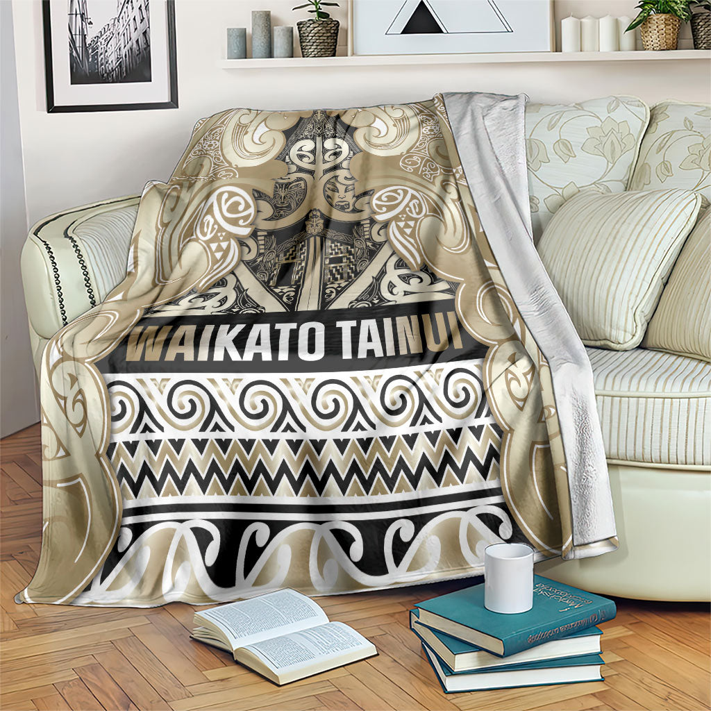Aotearoa Iwi Waikato Tainui Blanket Maori Wharenui House Tribal Pattern