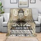 Aotearoa Iwi Waikato Tainui Blanket Maori Wharenui House Tribal Pattern