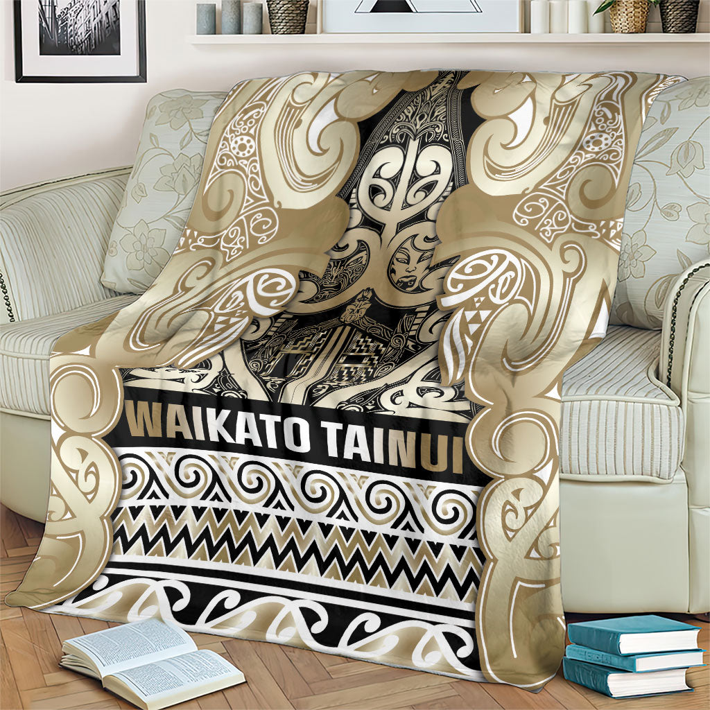 Aotearoa Iwi Waikato Tainui Blanket Maori Wharenui House Tribal Pattern
