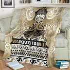 Aotearoa Iwi Waikato Tainui Blanket Maori Wharenui House Tribal Pattern