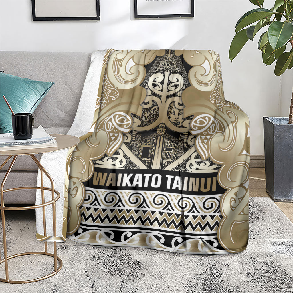Aotearoa Iwi Waikato Tainui Blanket Maori Wharenui House Tribal Pattern