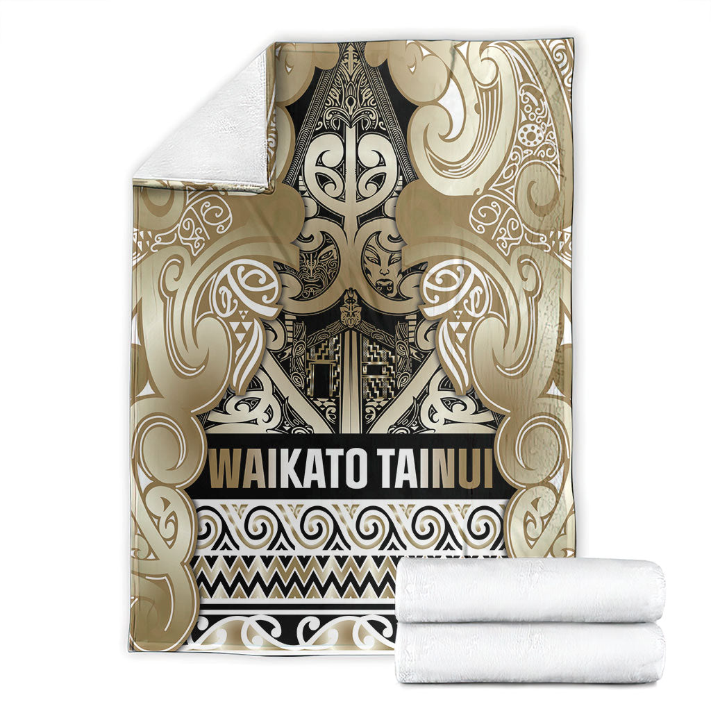 Aotearoa Iwi Waikato Tainui Blanket Maori Wharenui House Tribal Pattern
