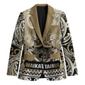 Aotearoa Iwi Waikato Tainui Blazer Maori Wharenui House Tribal Pattern