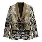 Aotearoa Iwi Waikato Tainui Blazer Maori Wharenui House Tribal Pattern