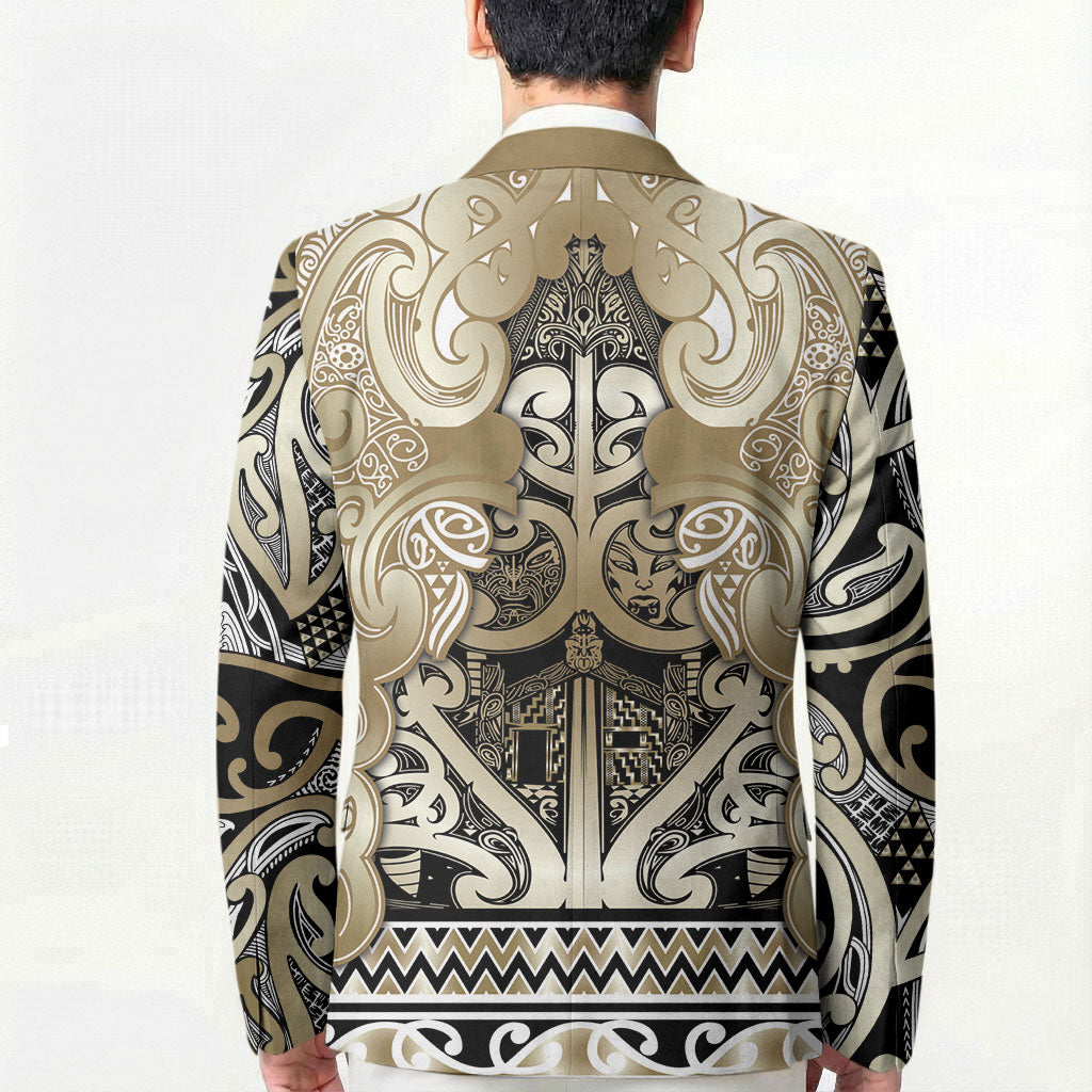 Aotearoa Iwi Waikato Tainui Blazer Maori Wharenui House Tribal Pattern