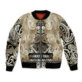 Aotearoa Iwi Waikato Tainui Bomber Jacket Maori Wharenui House Tribal Pattern