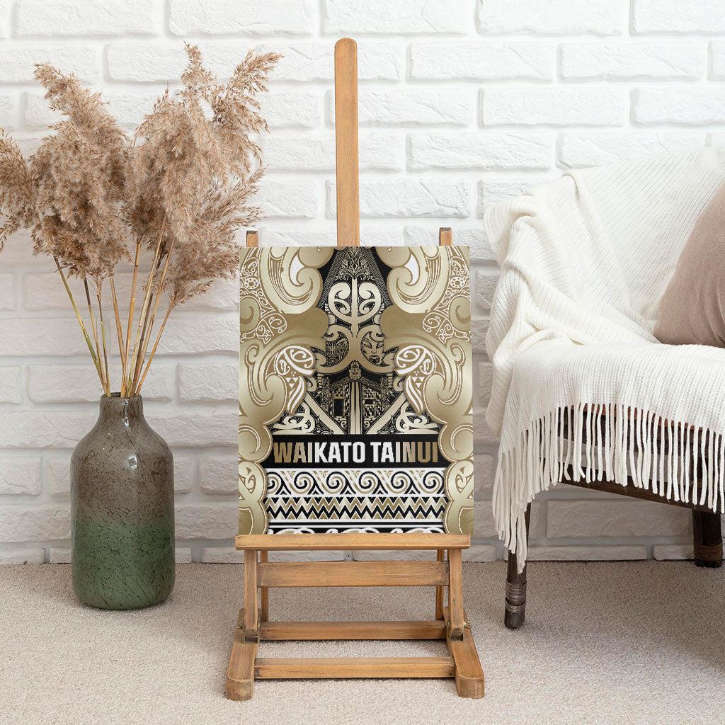 Aotearoa Iwi Waikato Tainui Canvas Wall Art Maori Wharenui House Tribal Pattern